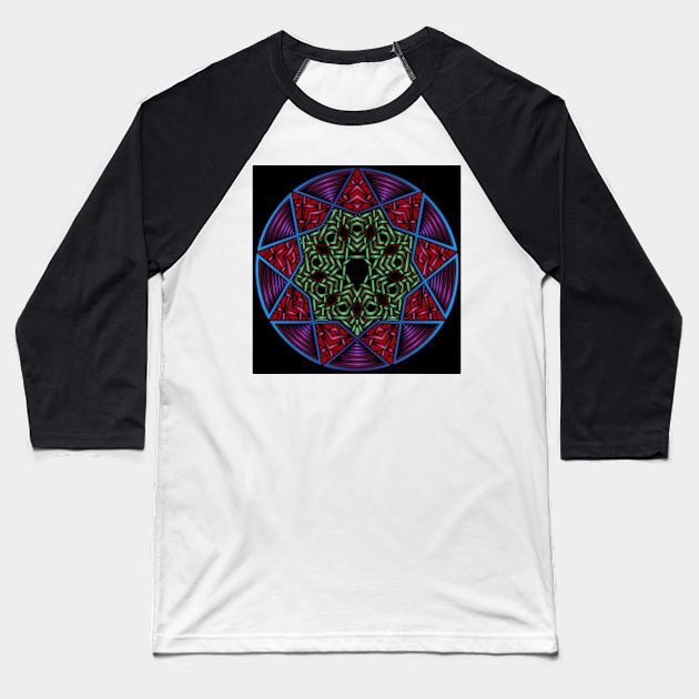 Star Mandalas 256 (Style:4) Baseball T-Shirt by luminousstore